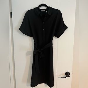 Black Babaton Short Sleeve Midi Dress